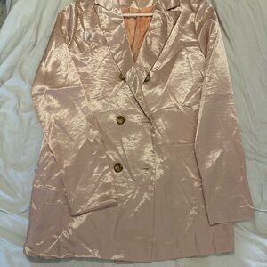 SHEIN Shimmering Pink Women's Blazer